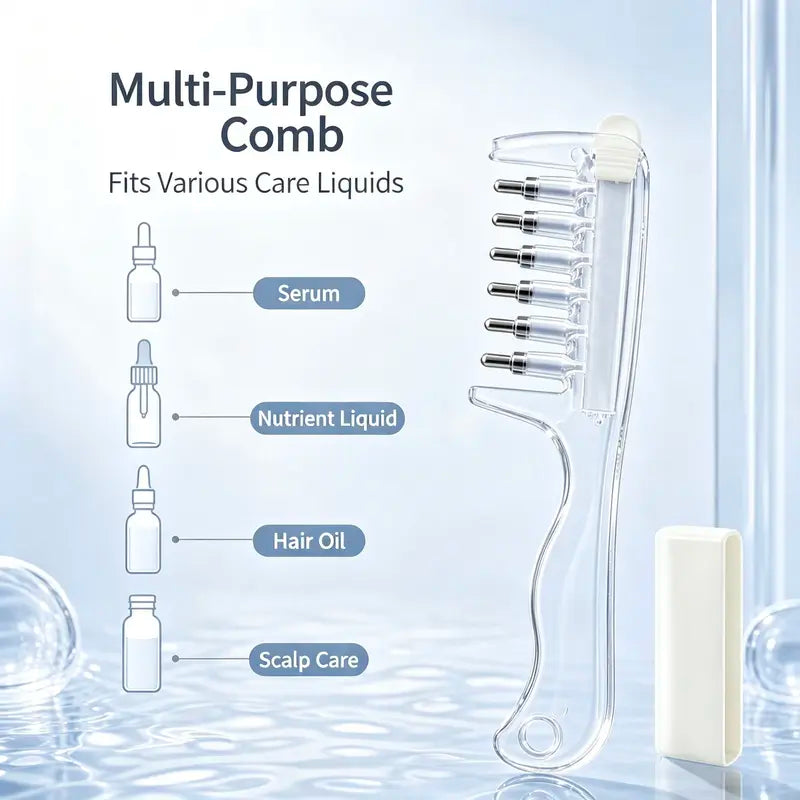 Refillable Scalp Oil Massage Comb