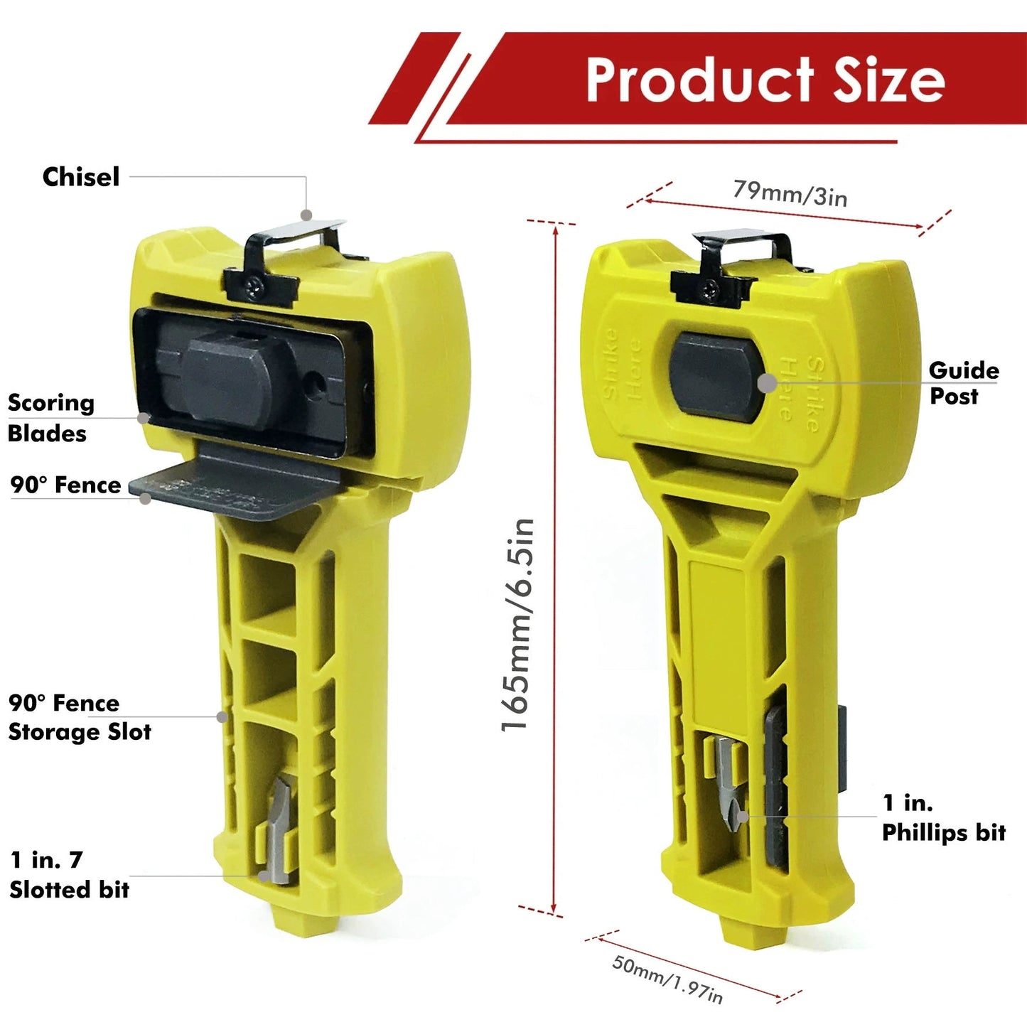 Door Lock Installation Set Chisel Tool Multifunctional Professional for Accurate