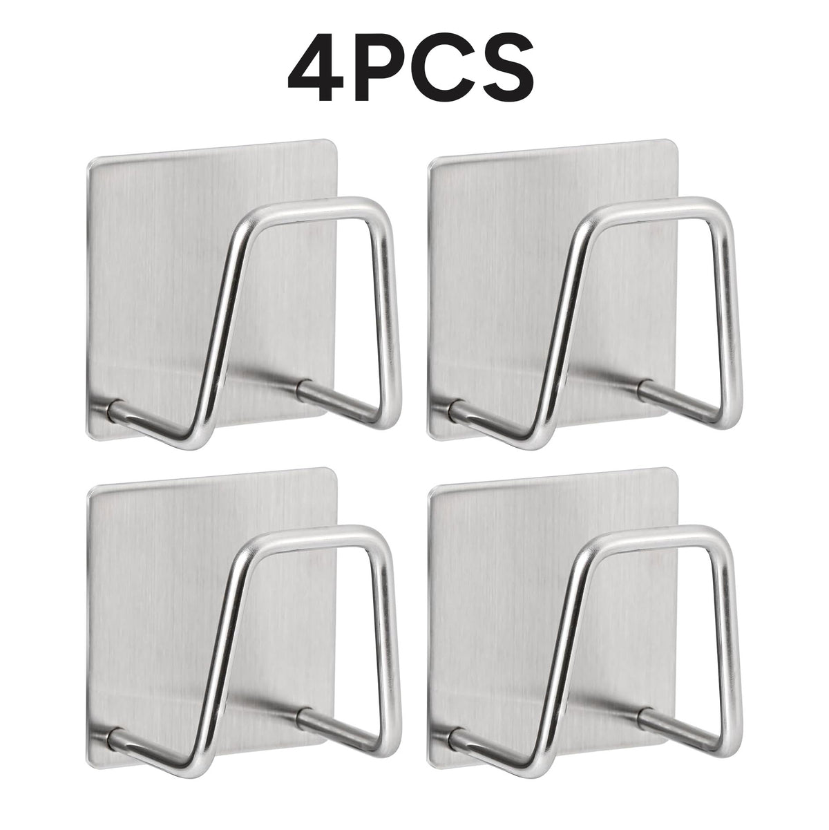 4 Counts Stainless Steel Sponge Holder for Kitchen Sink