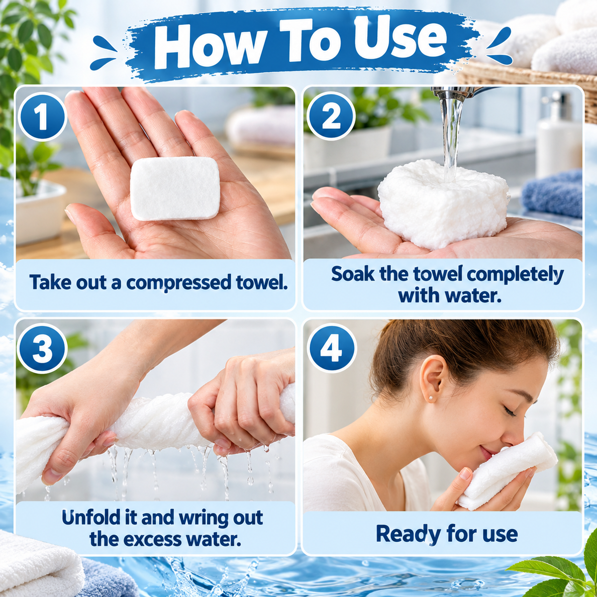 Multifunction Compressed Towels 30 Pack
