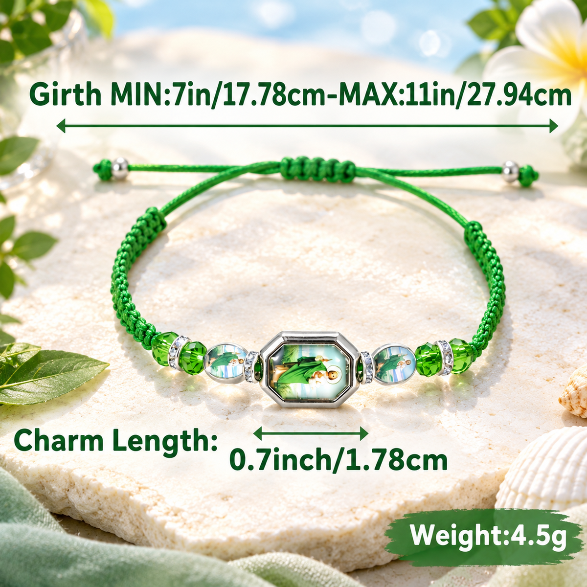 12PCS St. Jude Woven Bracelet