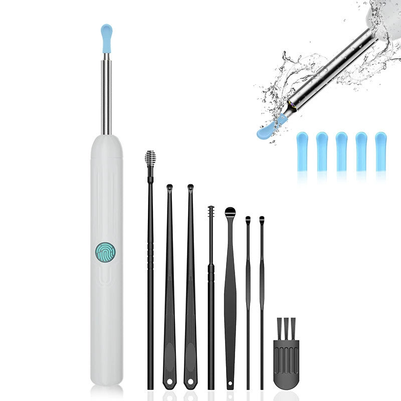 Ear Wax Remover Tool with 8 Pcs Ear Set - Ear Canal Cleaner with 1080P Camera