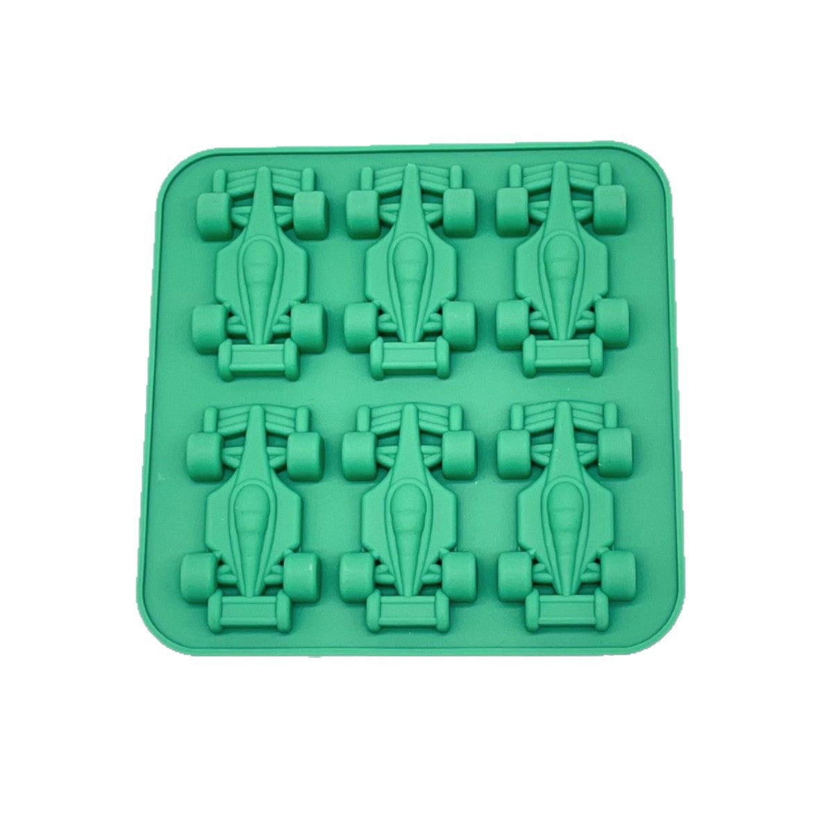 Silicone Racing Car Jello Molds,6-Cavity 3D No-Plastic,Easy Release