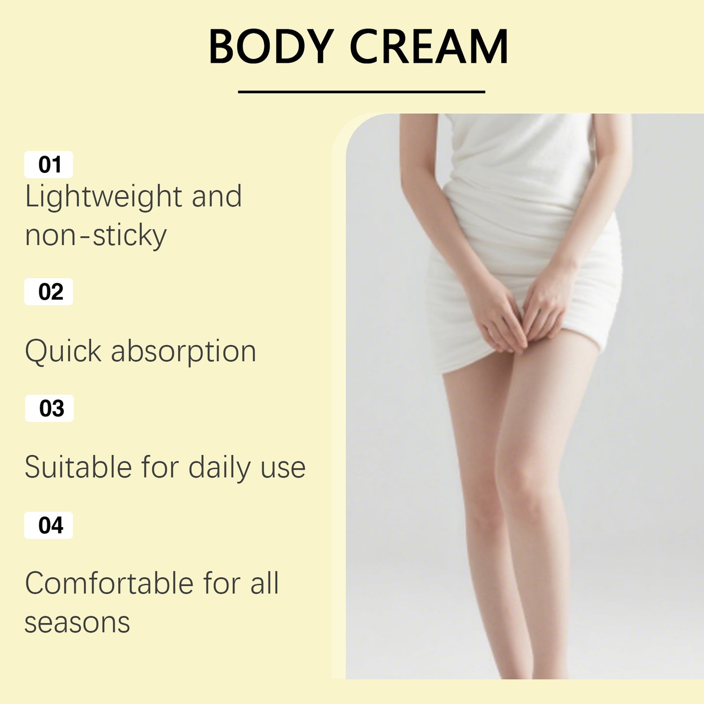 Firming Body Cream - Hydrating Saggy Skin Tightening CreamLightweight, Quick-Absorbing Formula