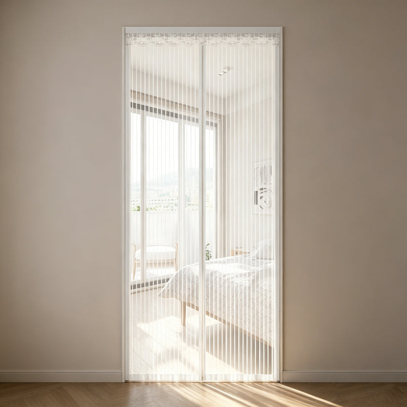 Summer Anti-Mosquito Door Curtain — Fine-Mesh Magnetic Soft Screen Door