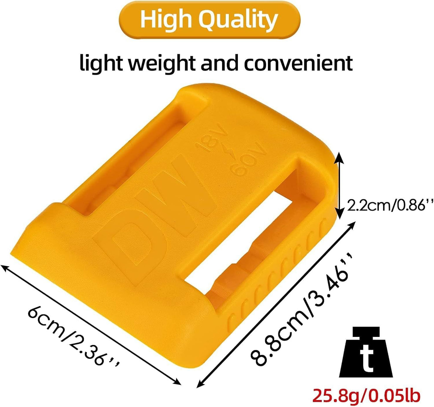 5Pcs Hanger Holder for DeWalt 20V/18V/54V/60V Tool Battery Drill