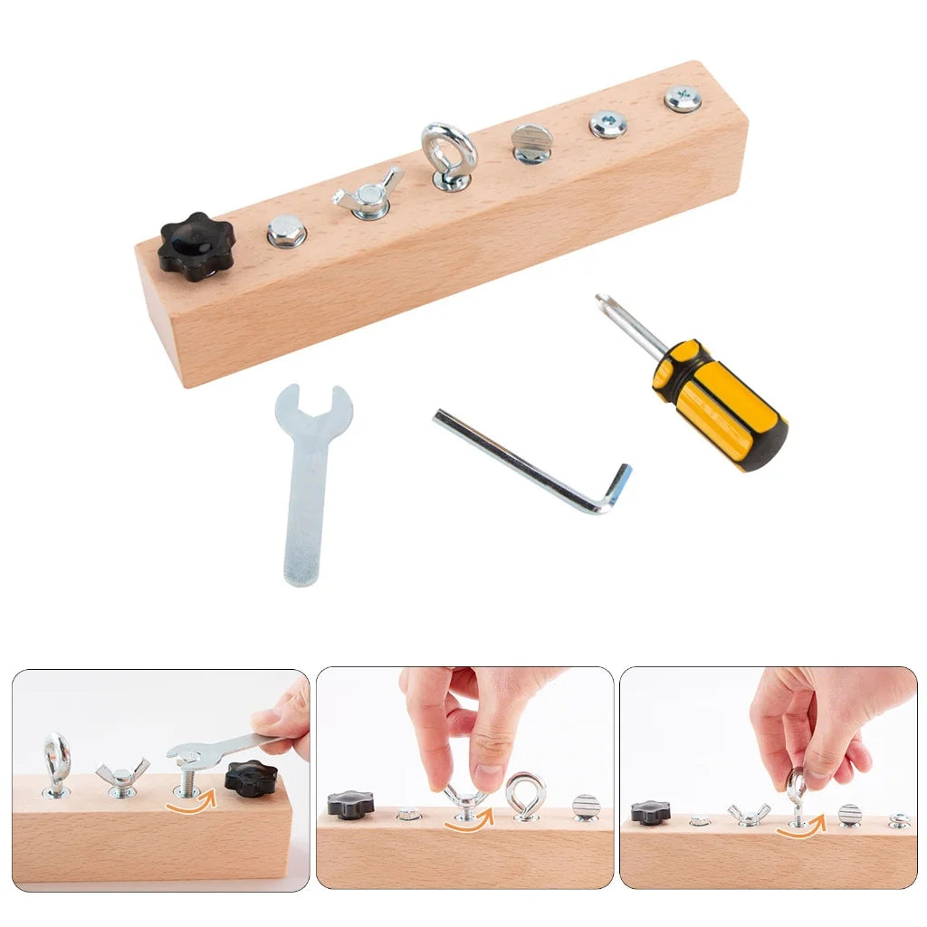 Screw Driver Board 11 Piece Set Toy for Kids Boys Girls Preschool Toy