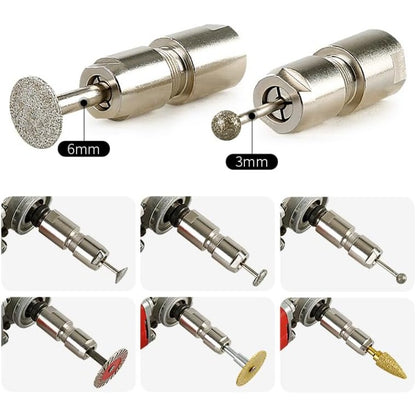Angle Grinder to Die Grinder Conversion Kit with 1/4", 1/8" Collets for Carving, Polishing, Cutting