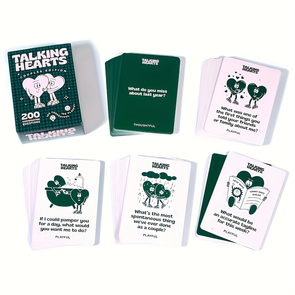 Talking Hearts Conversation Cards for Date Nights & Travel Adventures