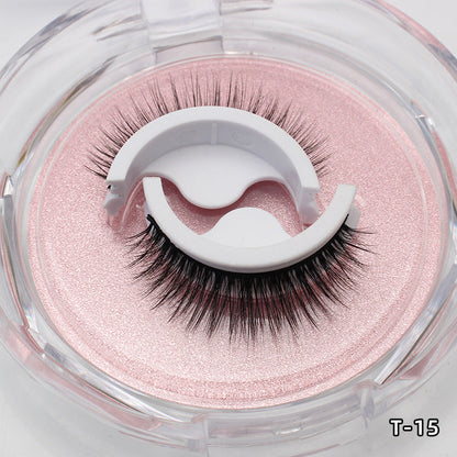 6 Pairs Self Adhesive Eyelashes,3D Dense Lashes No Glue Reusable