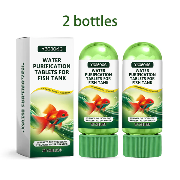 Aquarium Water Clarifying Tablets for Algae Control and Sludge Management