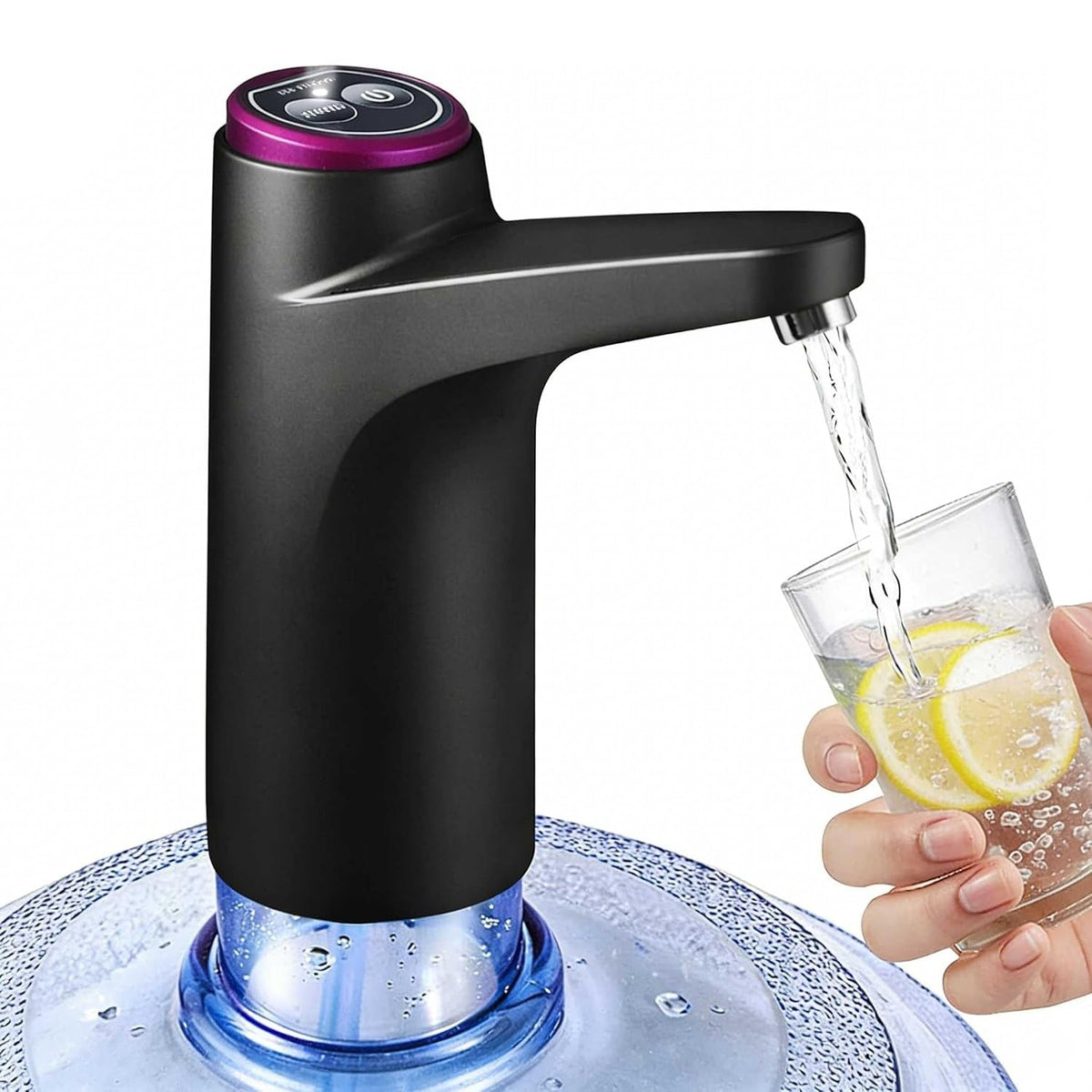 Smart USB Portable Water Bottle Dispenser with USB Electric Charging and Automatic Off Switch