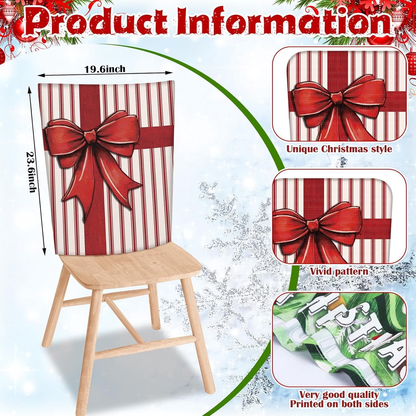 6-Piece Set of Fun Christmas Chair Covers