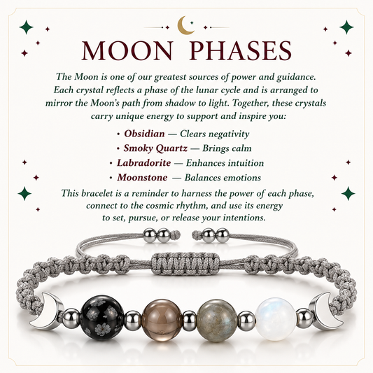 Witchy Natural Crystal Energy Bracelet