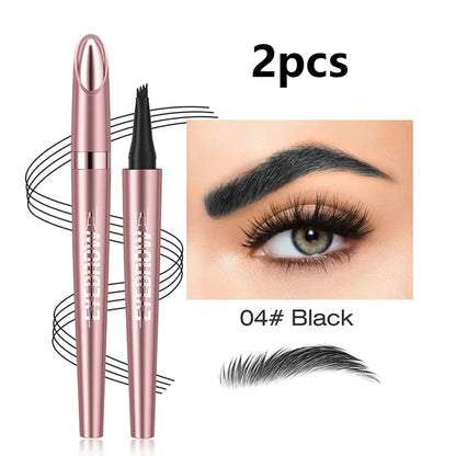 2Pcs/set Waterproof Microblading Eyebrow Pencil