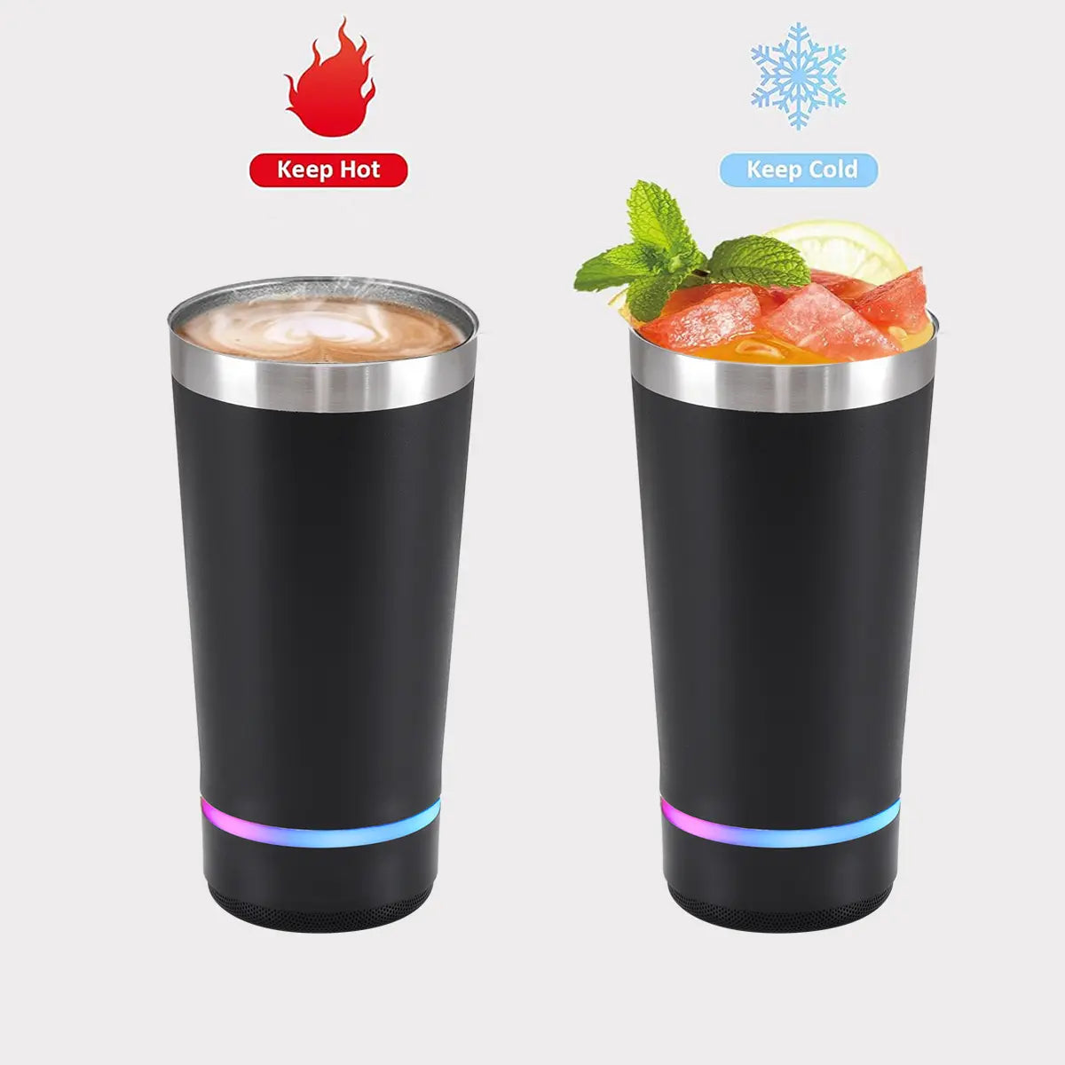 Wireless Music Speaker Tumbler Beer Cup for Outside Playing Songs with Phone