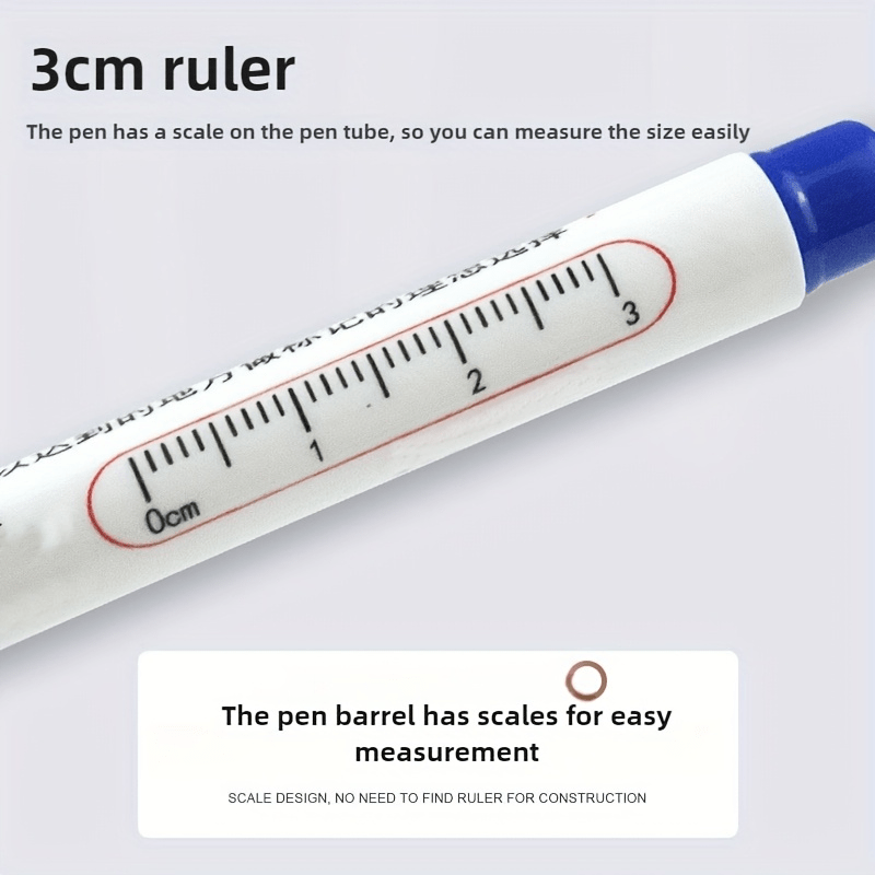 10Pcs 20mm Long Head Quick-Dry Waterproof Permanent Markers