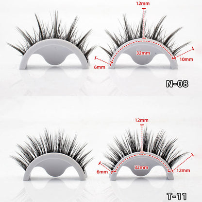 6 Pairs Self Adhesive Eyelashes,3D Dense Lashes No Glue Reusable