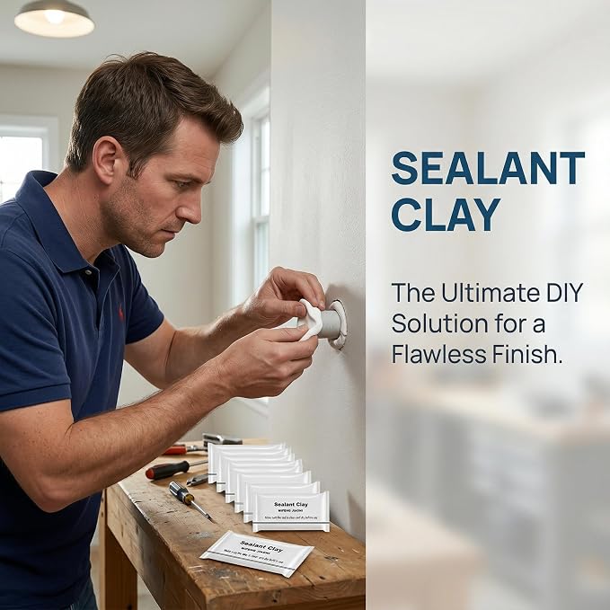Faster Drying Moldable Sealant Clay - Quick Repair Putty for Drain Pipe Connection, Holes and Gaps