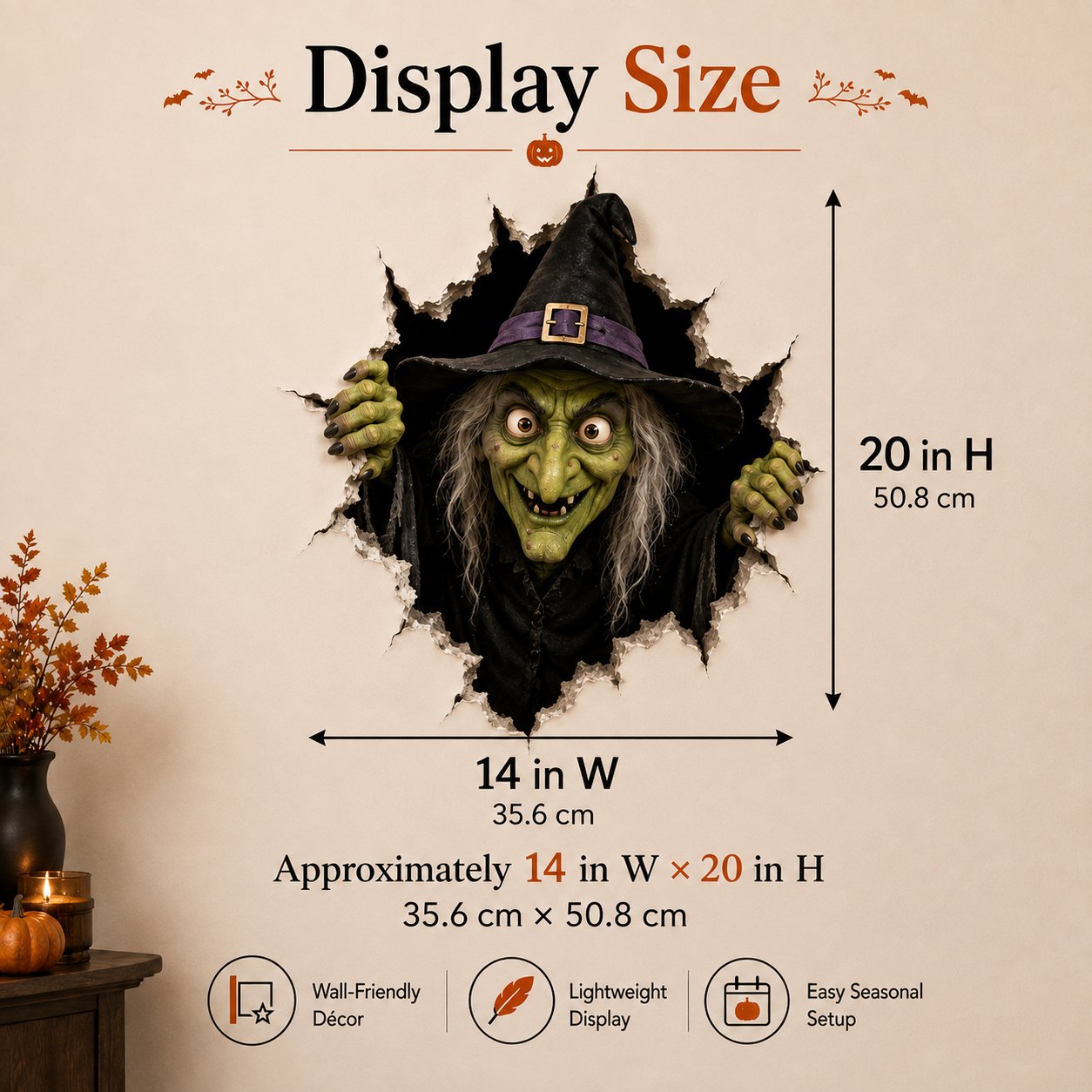 Halloween Breakthrough 3D Wall Decals