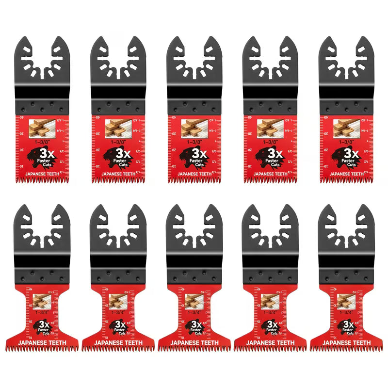 10Pcs Bi-Metal Oscillating Saw Blades