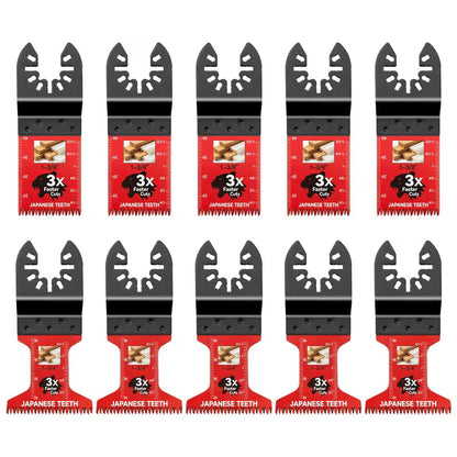 10Pcs Bi-Metal Oscillating Saw Blades