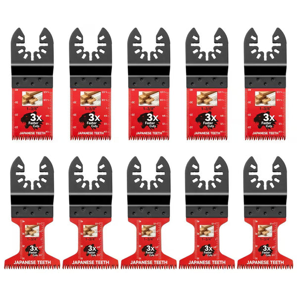 10Pcs Bi-Metal Oscillating Saw Blades