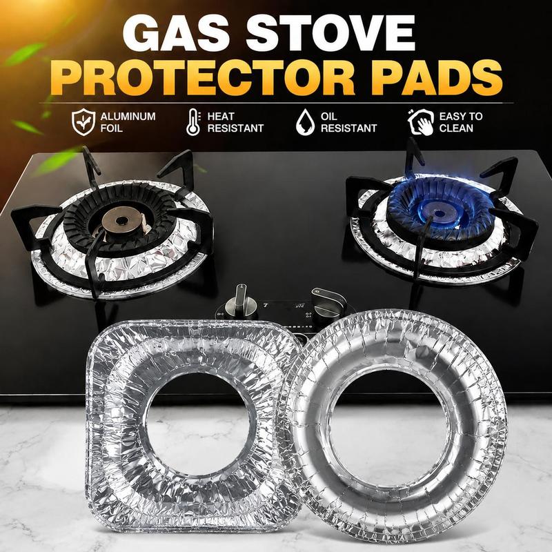 10PCS Aluminum Foil Gas Stove Burner Covers
