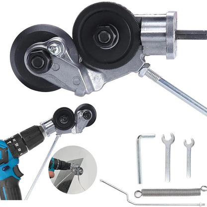 Electric Drill Sheet Metal Cutter Attachment Set for Cutting Iron