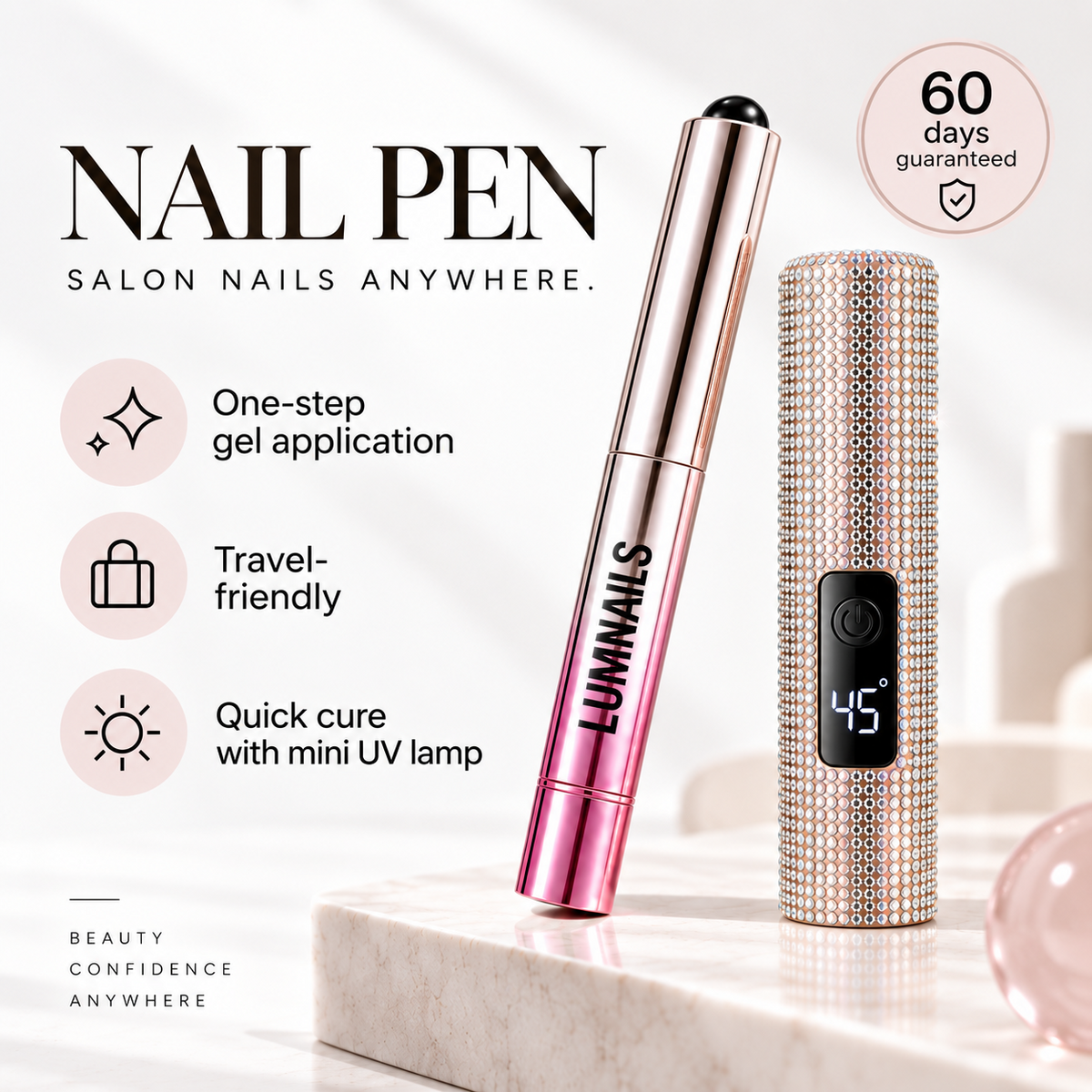 4PCS Portable Nail Pens Set