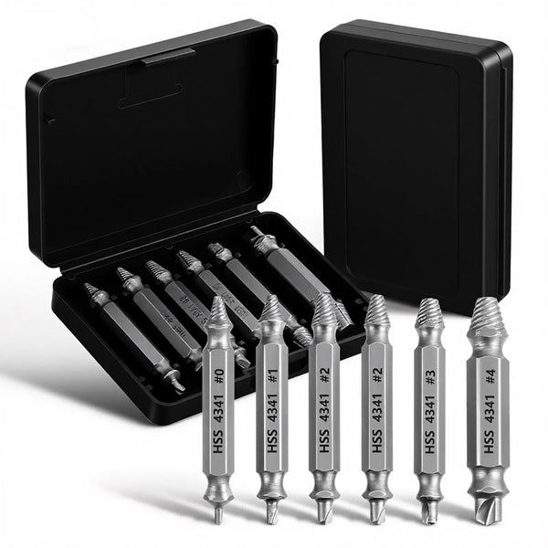 6PCS Damaged Screw Extractor Set