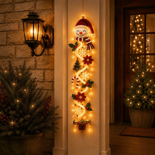 Glowing Christmas Door Hanger