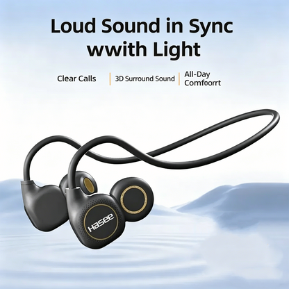 Open-Ear Air Conduction Headphones – Lightweight Neckband Bluetooth 6.0 Earbuds