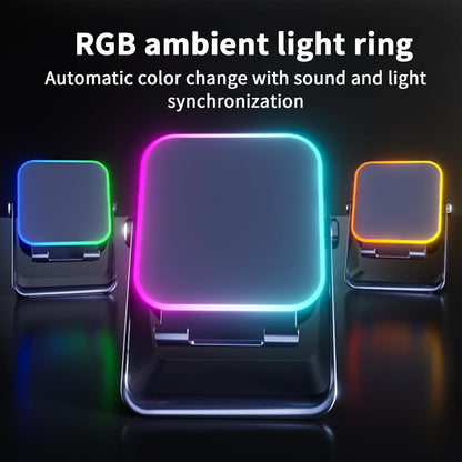 5-in-1 Wireless Induction Bluetooth Speaker with Phone Stand