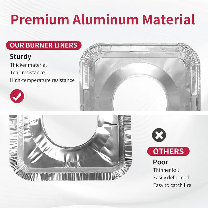 10PCS Aluminum Foil Gas Stove Burner Covers
