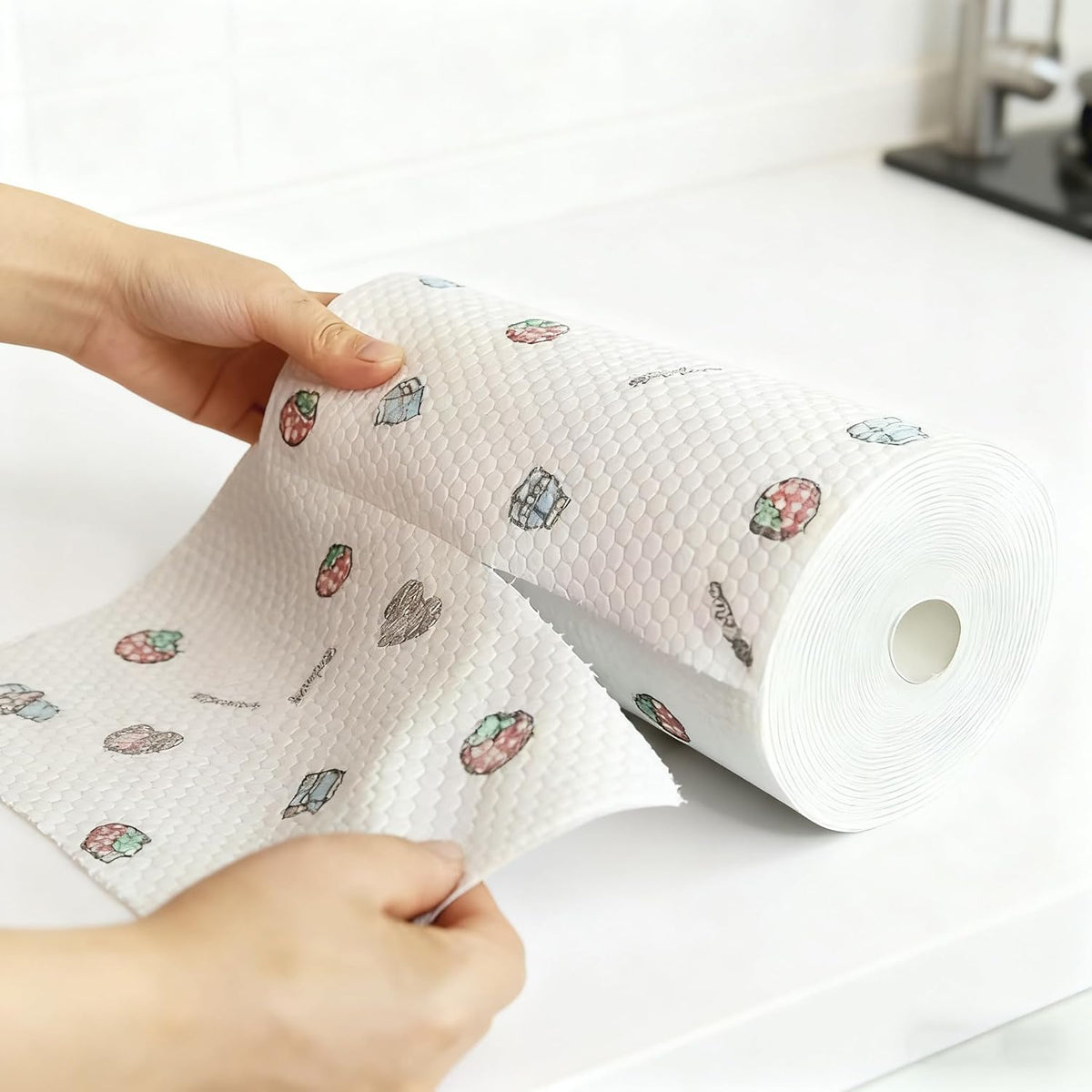 100pcs Household Disposable Rag Thickened Non-woven Kitchen Cleaning Cloth