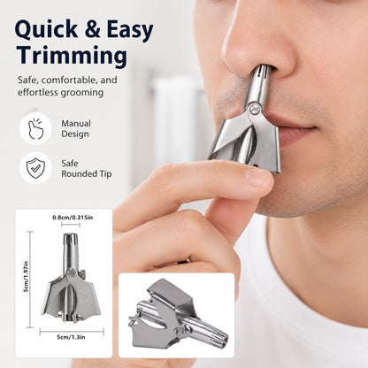 Manual Nose Hair Trimmer for Men & Women