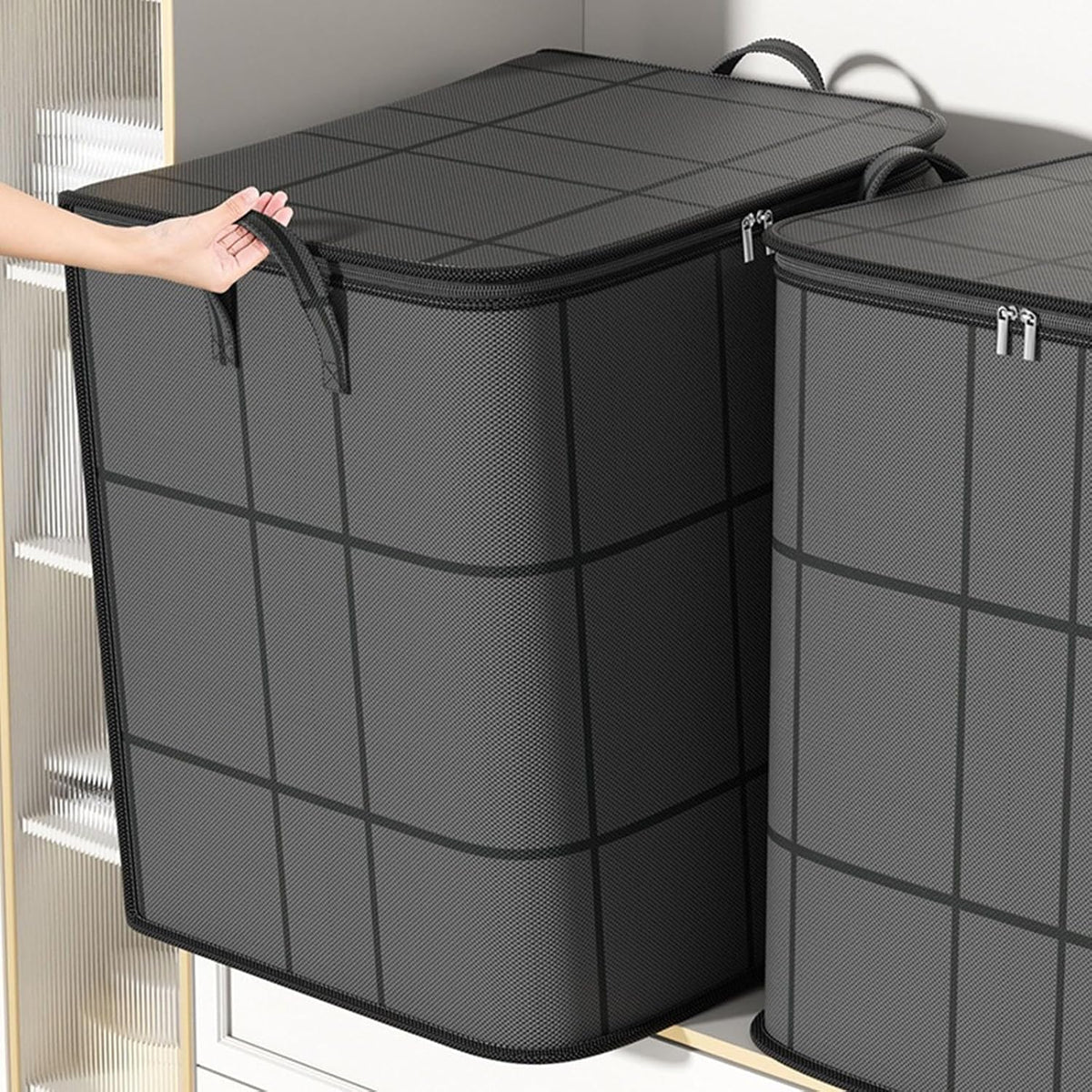Large Clothes Storage Bag Zippered Moving Container