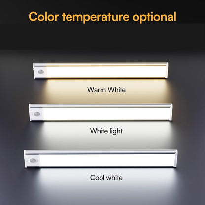 2 Pack Under Cabinet Lights - Rechargeable Motion Sensor Light