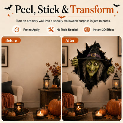 Halloween Breakthrough 3D Wall Decals