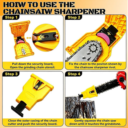 Electric Chainsaw Teeth Sharpener, Portable Fast Grinding Tool