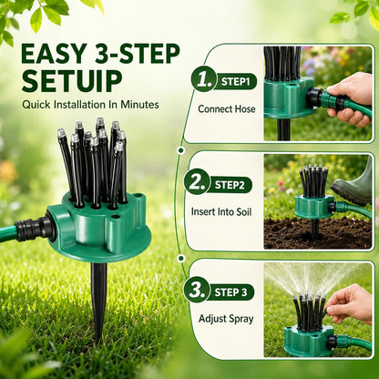 Automatic Multi-Function Garden & Lawn Sprinkler – Efficient Watering for Yards, Lawns & Gardens