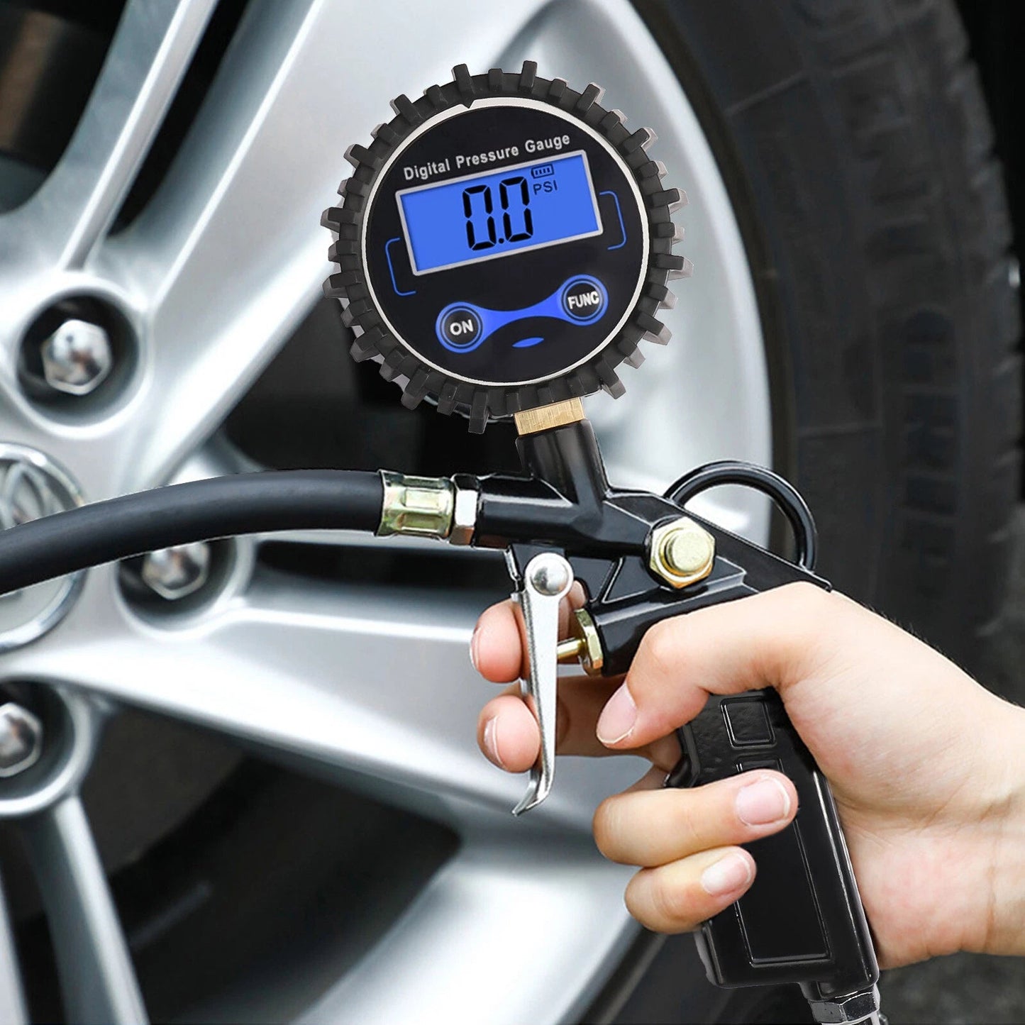 0-250 PSI Digital Tire Inflator with Easy to Read Pressure Gauge