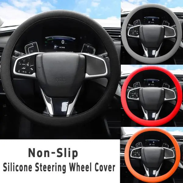 Universal Non-Slip Silicone Steering Wheel Cover