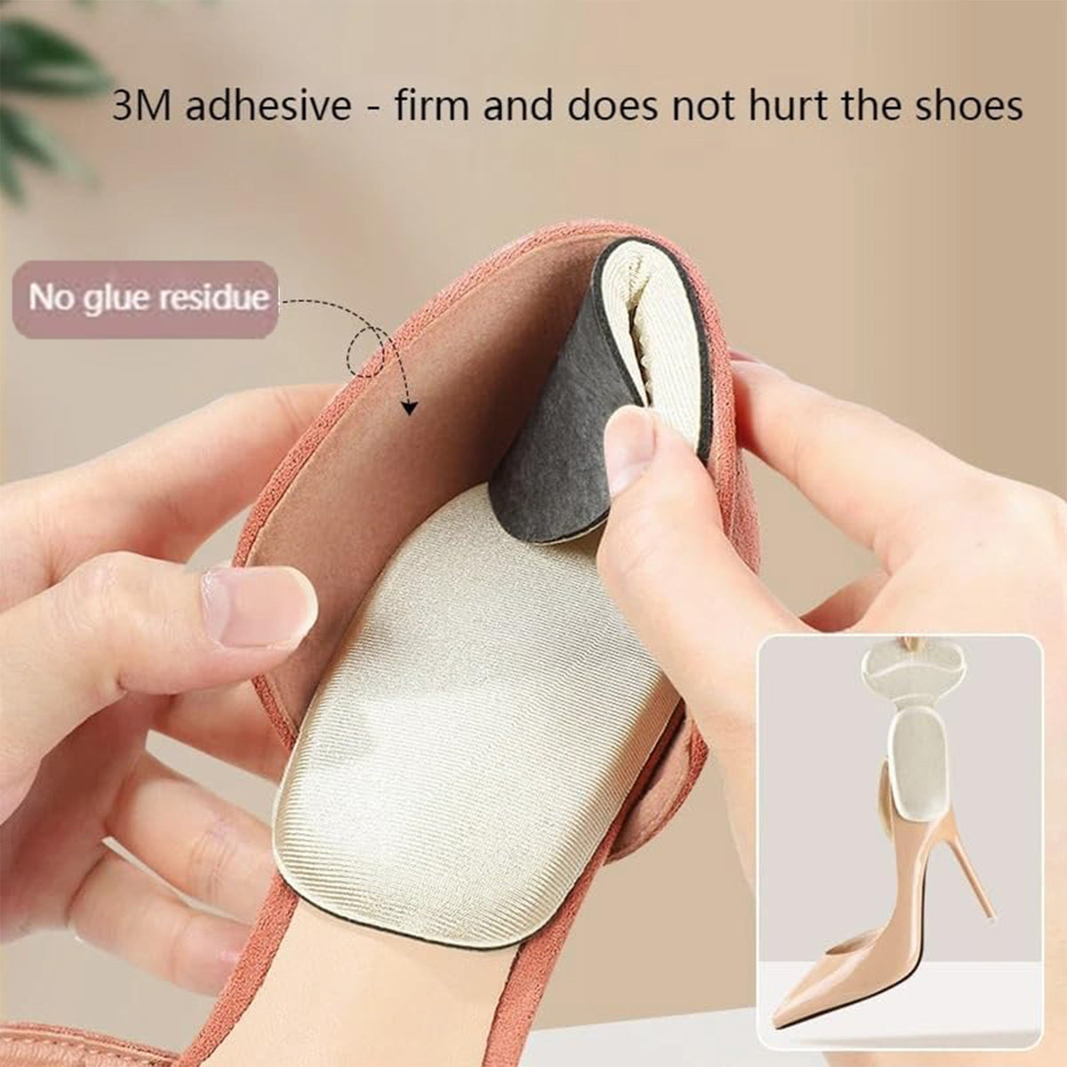5 Pairs Women Insoles For Shoe Back High Heels Liner Grips Inserts Soft Insole