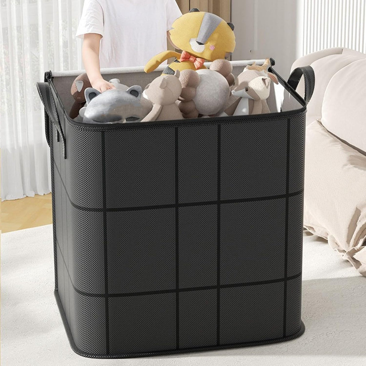 Large Clothes Storage Bag Zippered Moving Container