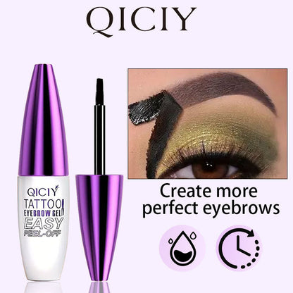 4Pcs Easy Tatoo Eyebrow Gel Peel off - Semi-Permanent Tattoo Eyebrow Tint Kit Waterproof Long  Reviewed by 52,150+ customers