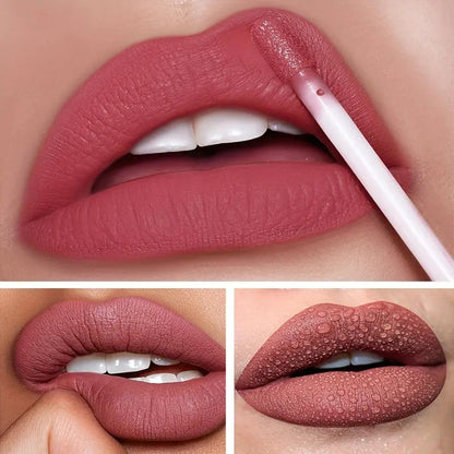 12 Color Matte Lip Glossy Set Water Resistant Transfer Proof