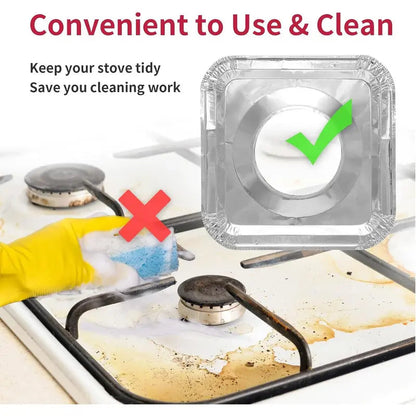 10PCS Aluminum Foil Gas Stove Burner Covers