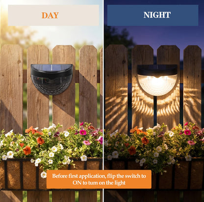 2 Pack LED Waterproof Garden Bed Solar Lights with Dusk to Dawn Sensors